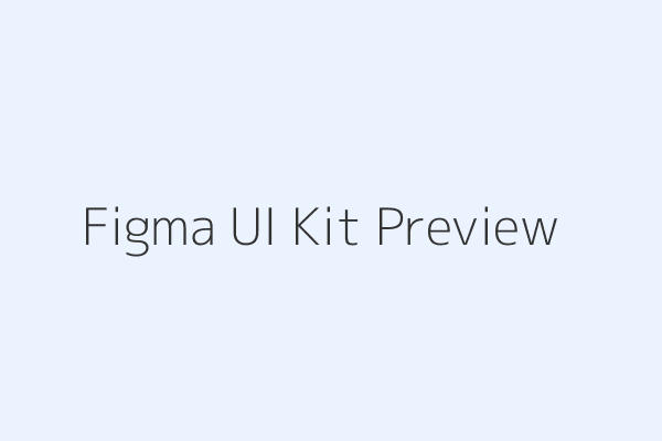 Figma UI Kit Preview
