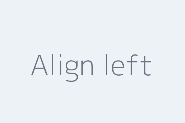 Image aligned left
