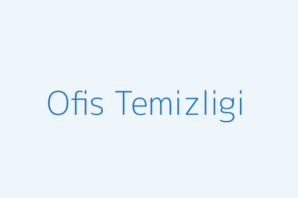 Gemlik ofis temizliği