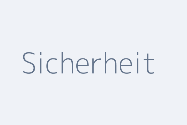 Sicherheit