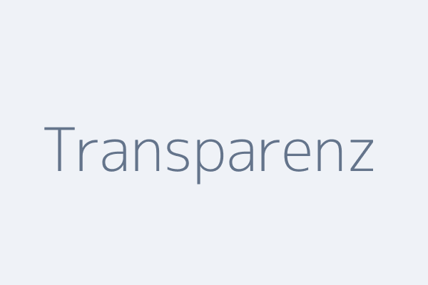 Transparenz