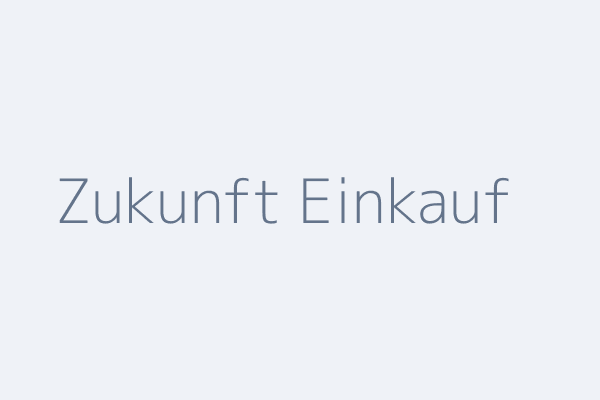 Zukunft Einkauf