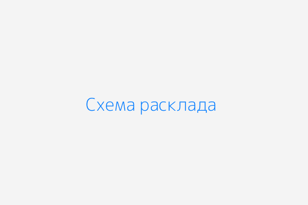 Схема расклады пасьянса гадания