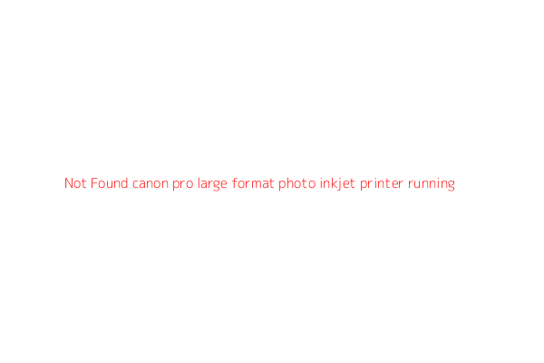 canon pro large format photo inkjet printer running