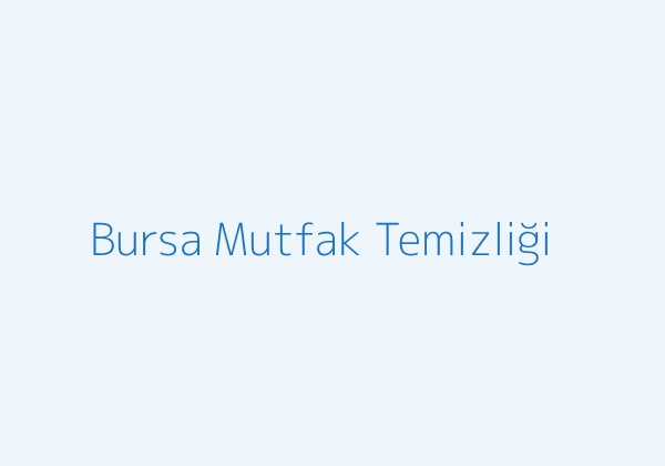 Bursa ev temizliği mutfak temizliği görseli