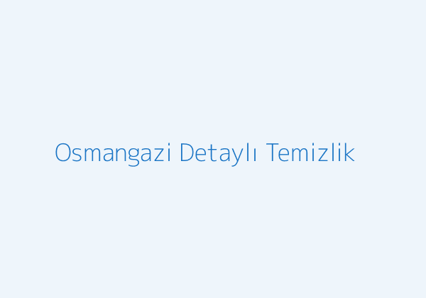 Osmangazi temizlik şirketi detaylı temizlik görseli
