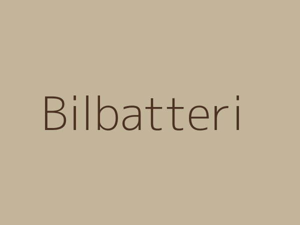 Startbatteri i bil