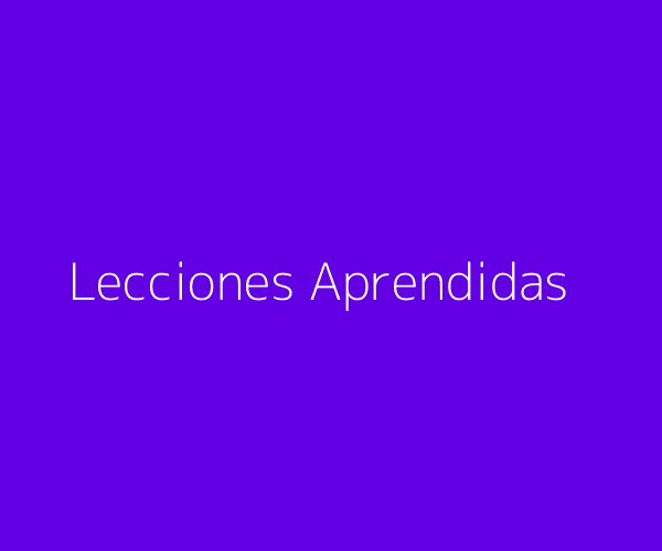 Lecciones clave del caso de estudio