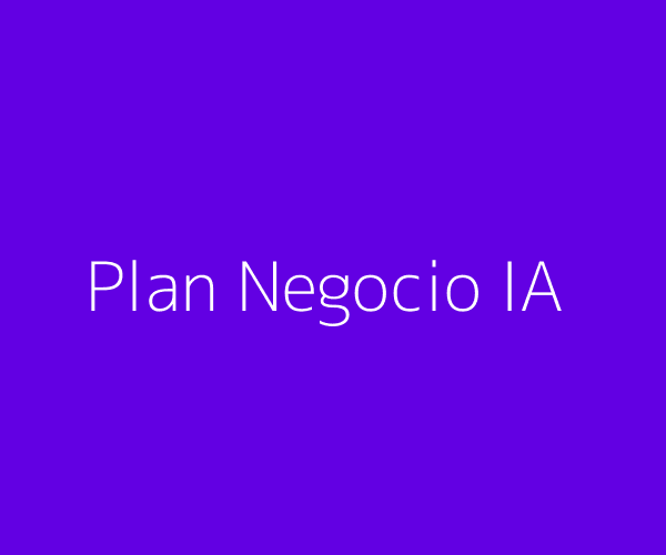 Plan de negocio con IA
