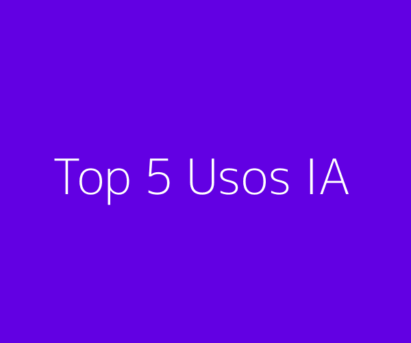 Los 5 principales usos de IA generativa