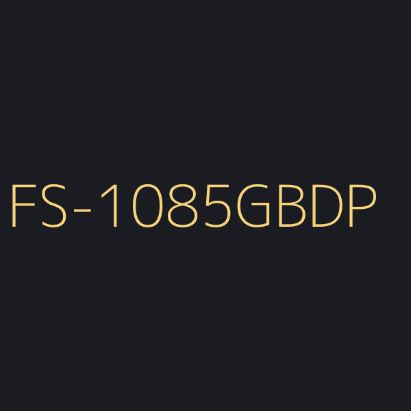 FS-1085GBDP Tall Matte Black & Gold