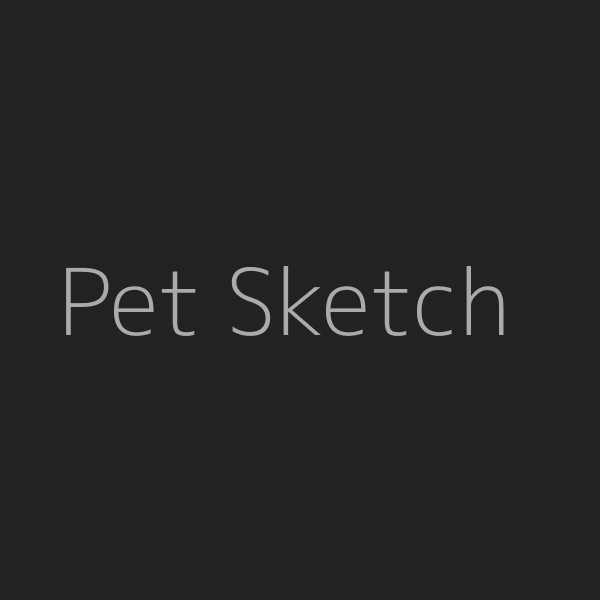 Pet pencil sketch from photo