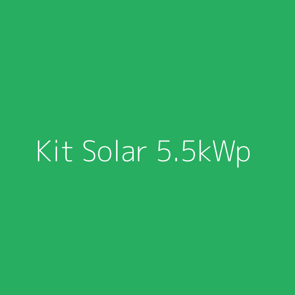 Kit Energia Solar Residencial 5.5kWp