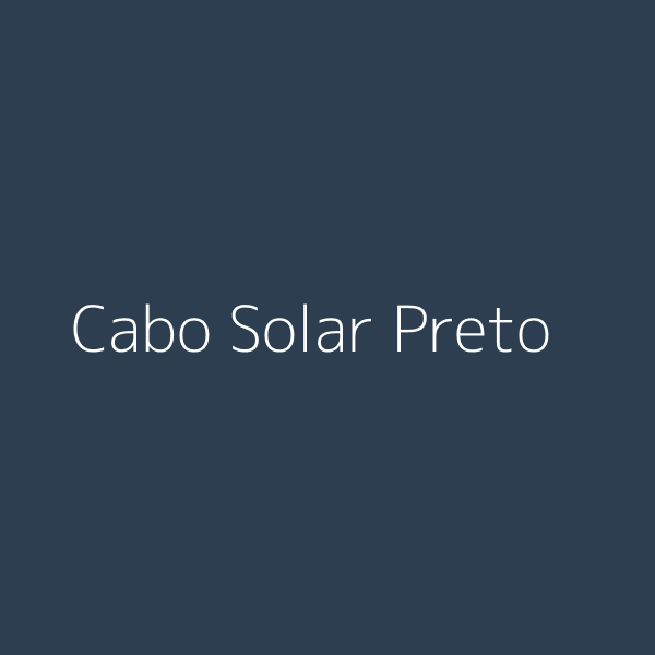 Cabo Solar Flexível 6mm Preto (Metro)