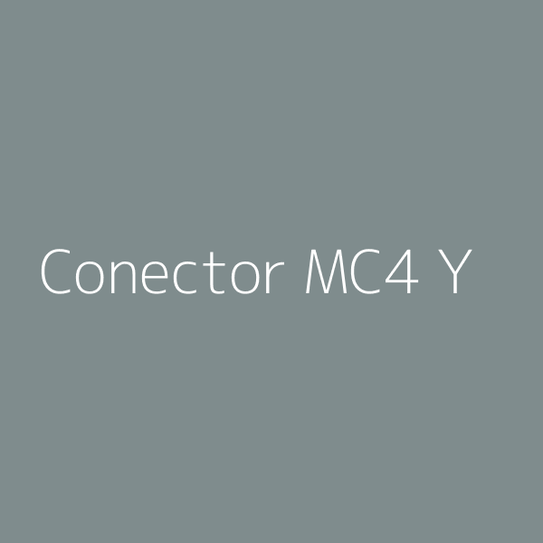 Conector MC4 Y (Derivação) 1M2F + 2M1F