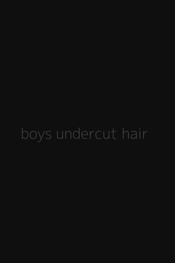 boys undercut hair