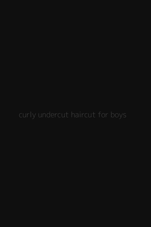 curly undercut haircut for boys