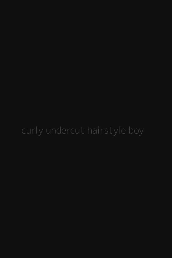 curly undercut hairstyle boy