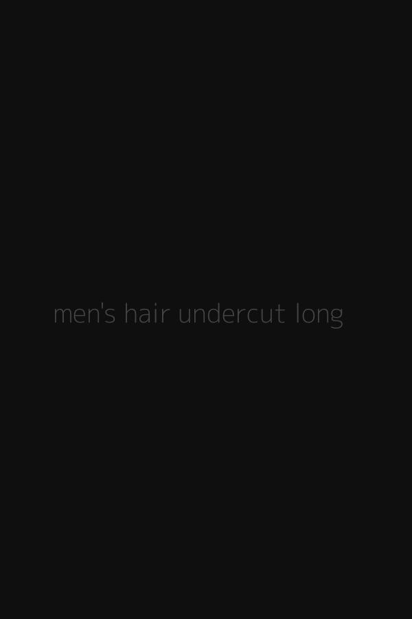 men's hair undercut long