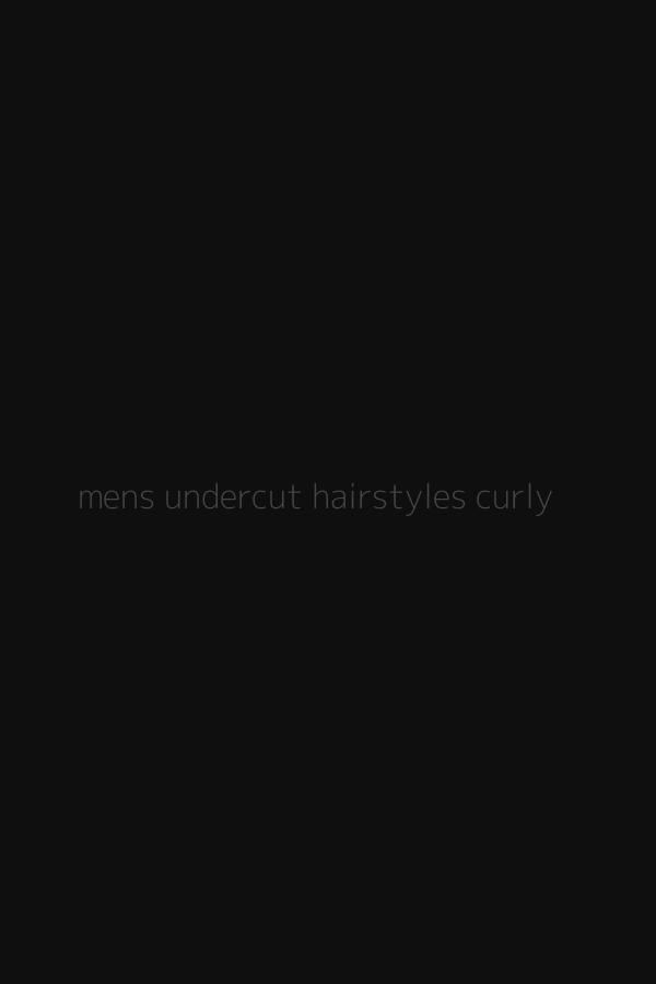 mens undercut hairstyles curly