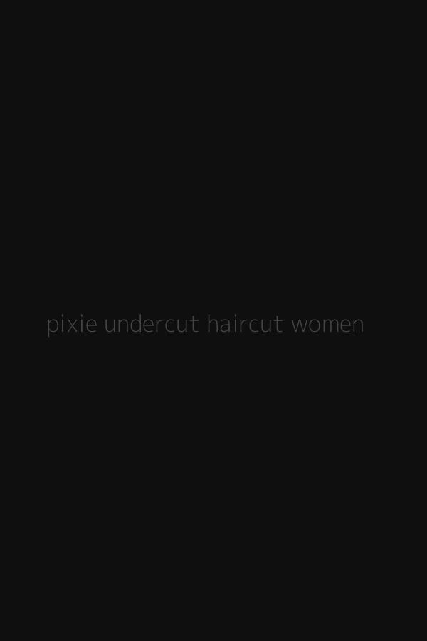 pixie undercut haircut women