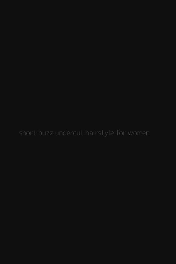 short buzz undercut hairstyle for women