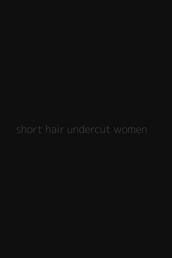 short hair undercut women