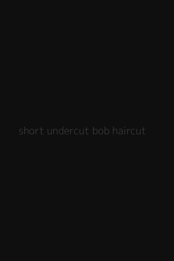 short undercut bob haircut