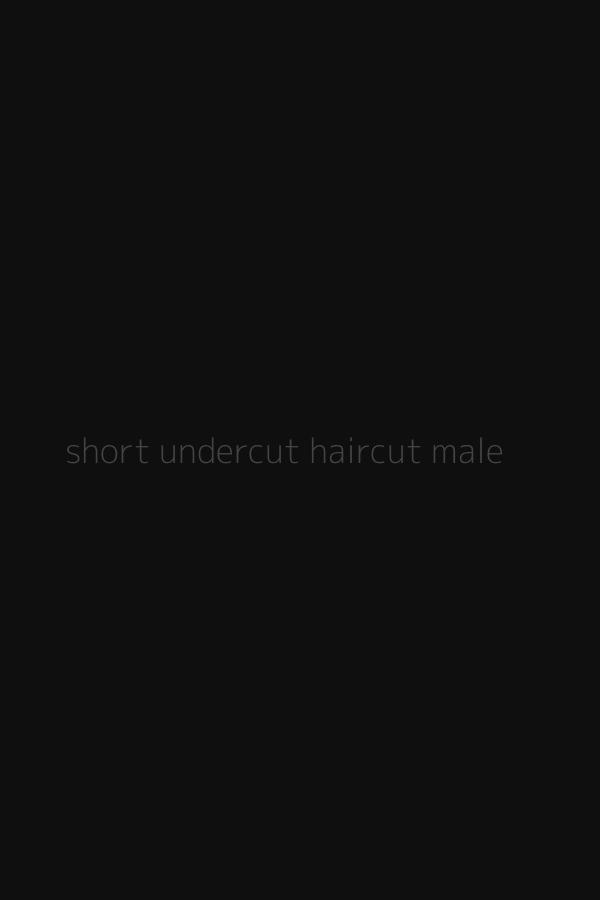 short undercut haircut male