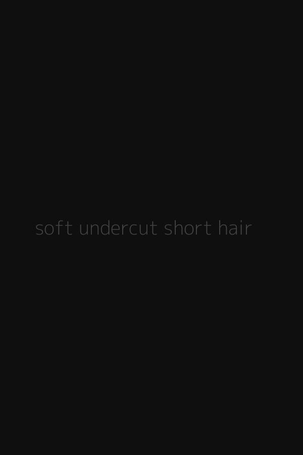 soft undercut short hair