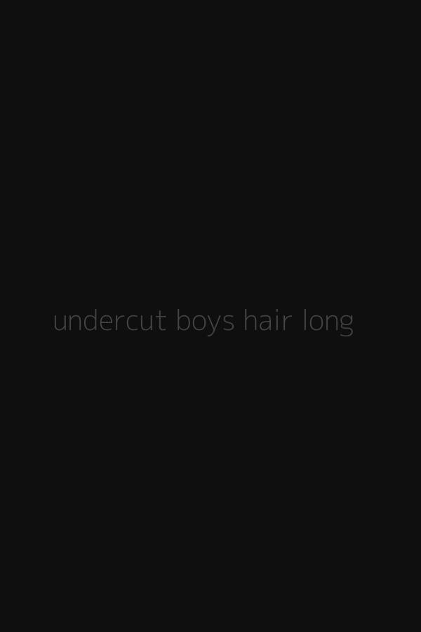 undercut boys hair long