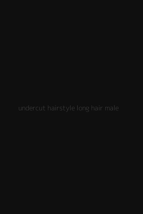 undercut hairstyle long hair male