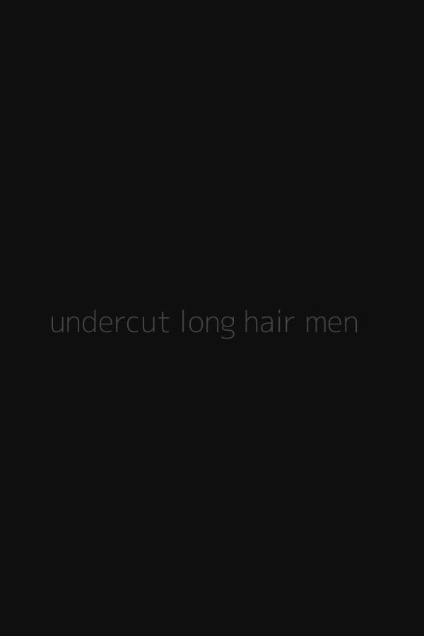 undercut long hair men
