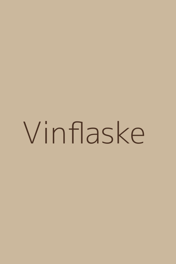 Vinflaske: glasset er emballage