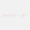 John Doe – CEO