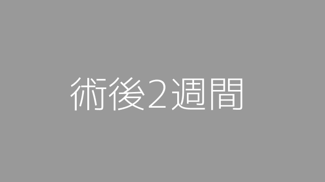 術後2週間