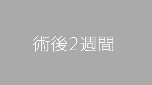 術後2週間