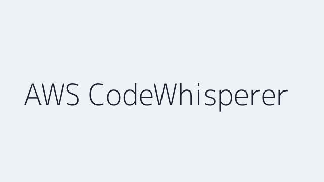 Amazon CodeWhisperer