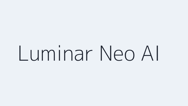Luminar Neo AI