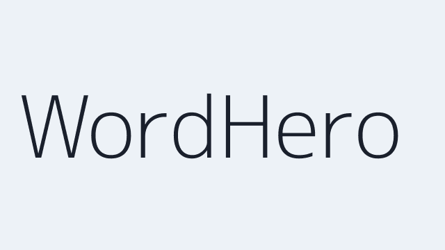 WordHero