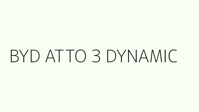 BYD ATTO 3 DYNAMIC image