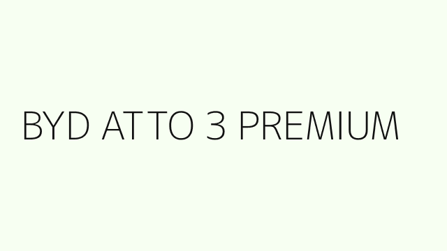 BYD ATTO 3 PREMIUM image