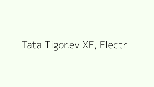 Tata Tigor.ev XE, Electric image