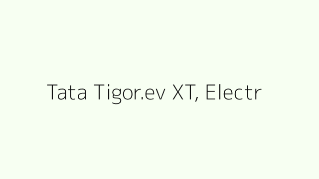 Tata Tigor.ev XT, Electric image