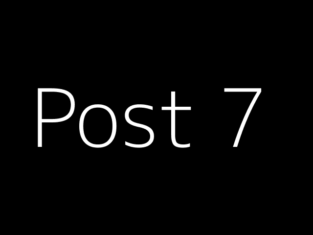 Post 7 - NJK - https://dummyimage.com/640x480/000/fff&text=Post+7