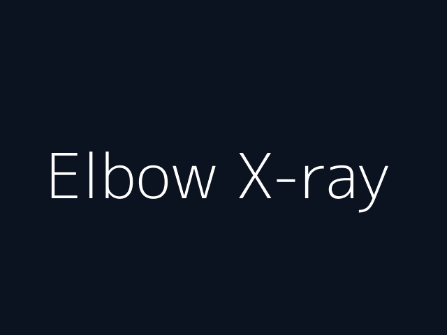 Elbow X-ray