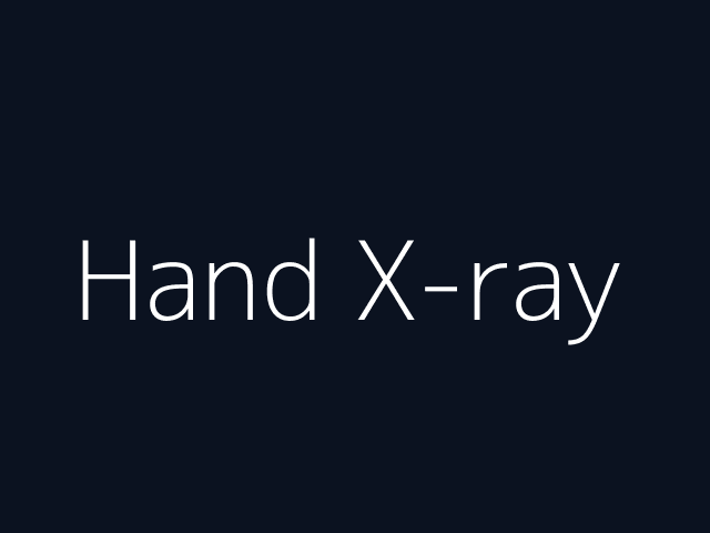 Hand X-ray