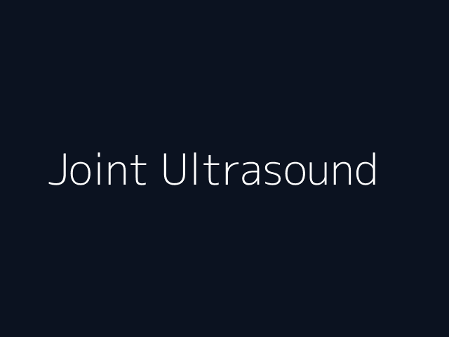 Joint Ultrasound
