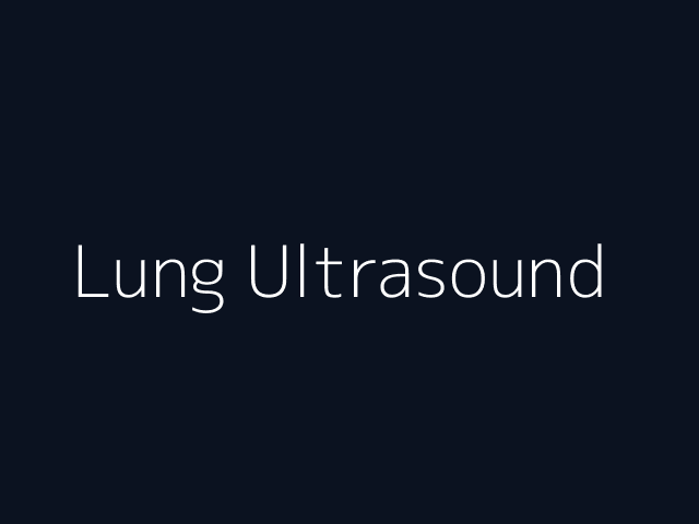 Lung Ultrasound