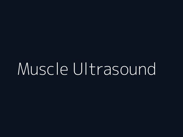 Muscle Ultrasound